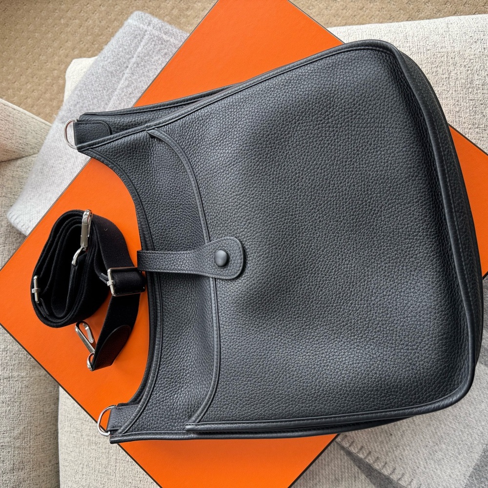 Hermes Evelyne Crossbody Large size Black. Full set. - Picture 5 of 5
